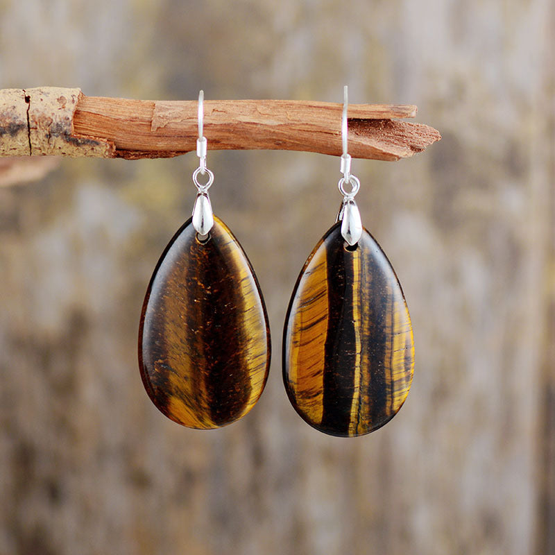 Teardrop Gemstone Earrings