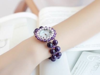 Amethyst Watch Bracelet