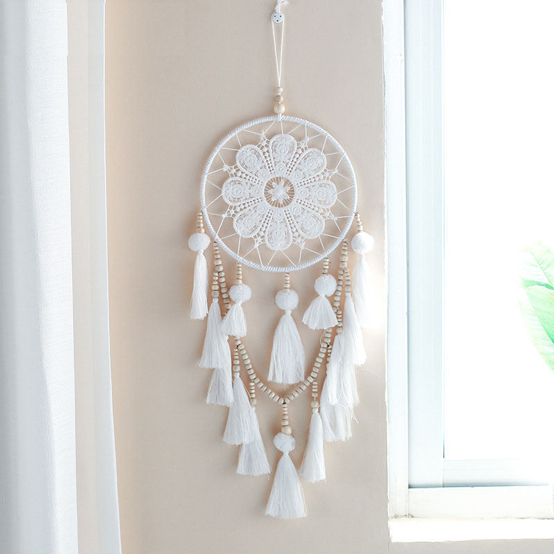 Indian Dreamcatcher Hanging Decor White