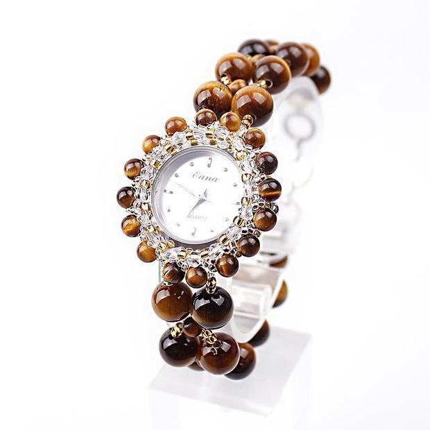 Amethyst Watch Bracelet Brown