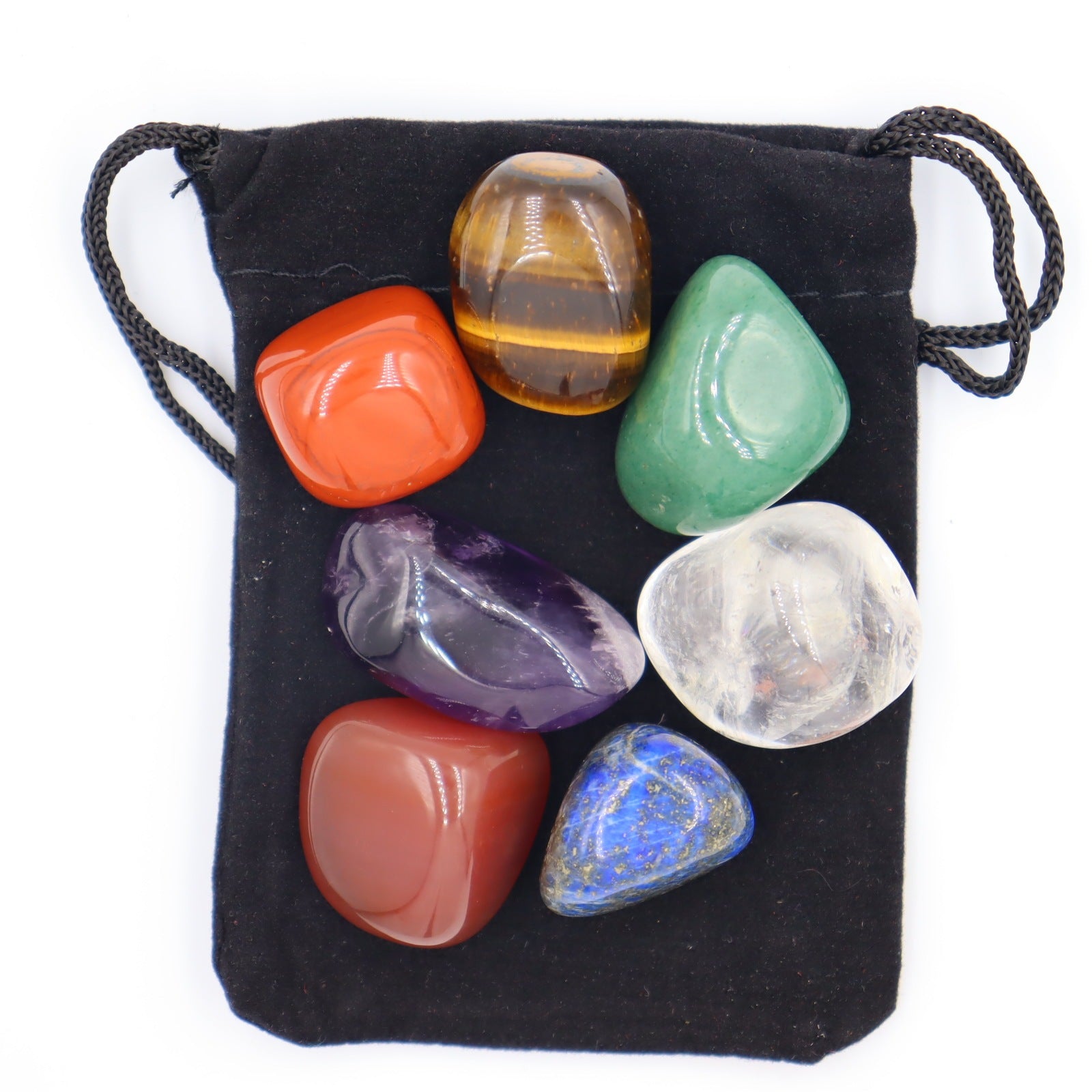 Seven Chakra Natural Stone Set Set 7PCS