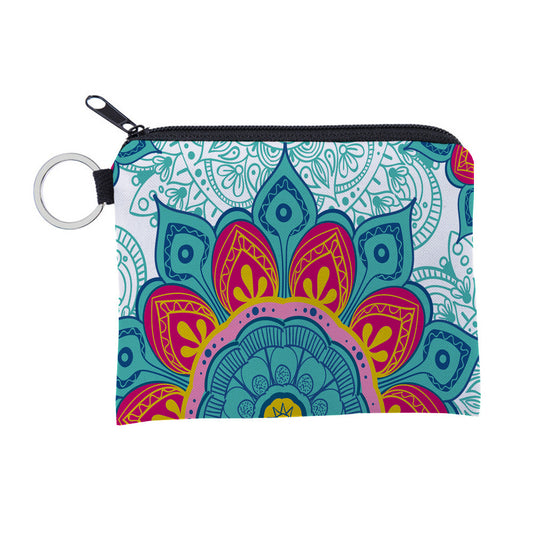 Mandala Pattern Coin Purse Waterproof Storage Pouch