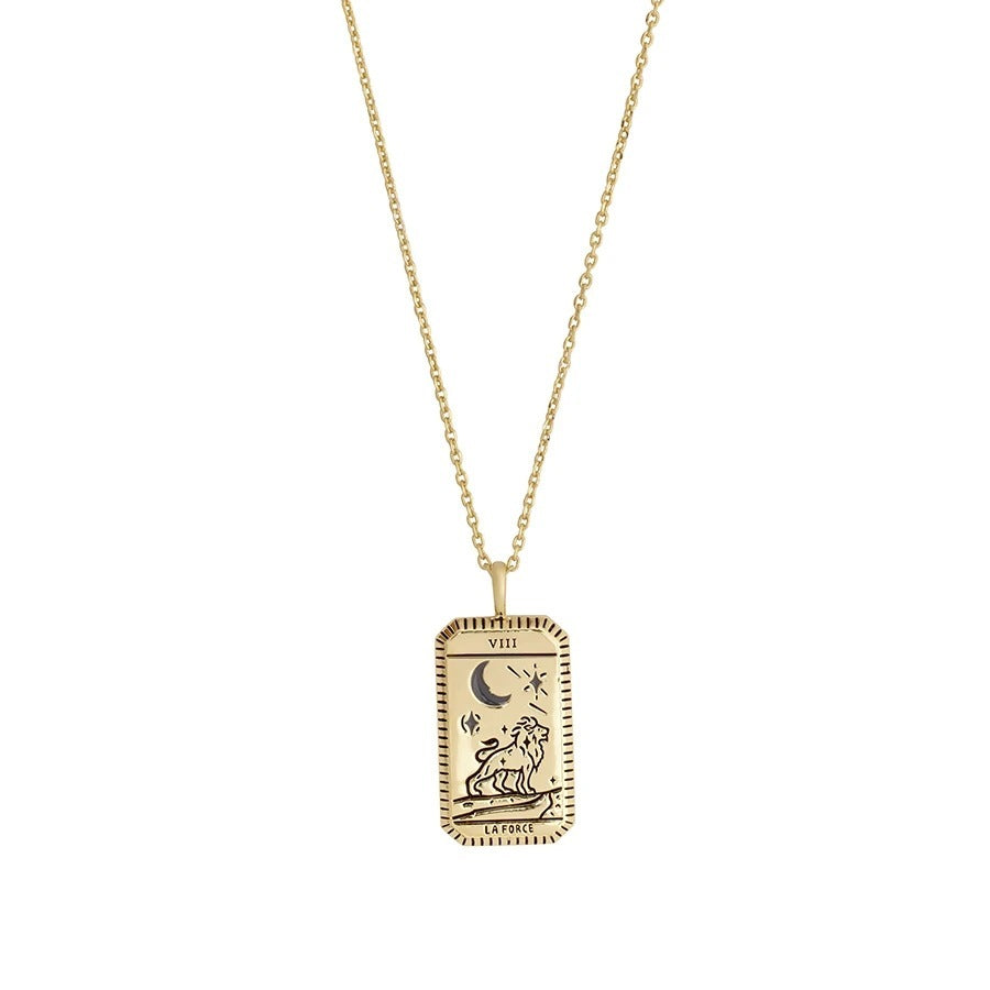 Tarot Power La Luna Gold Necklace Golden