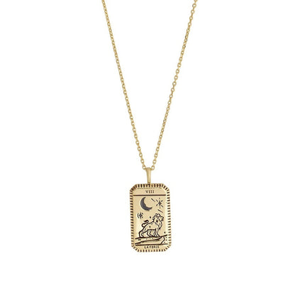 Tarot Power La Luna Gold Necklace Golden