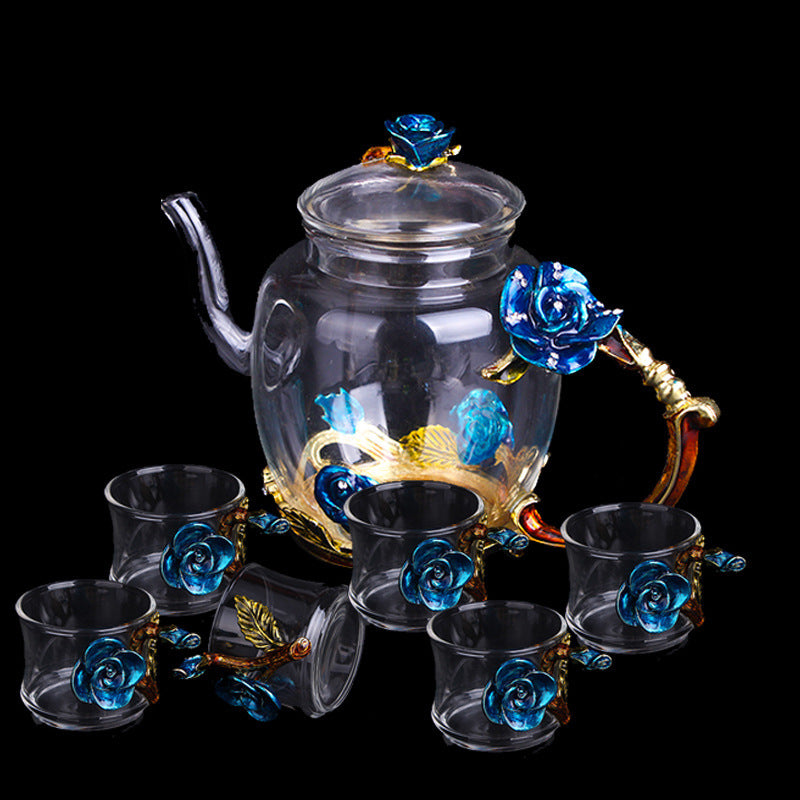 Crystal Glass Tea Set 2style