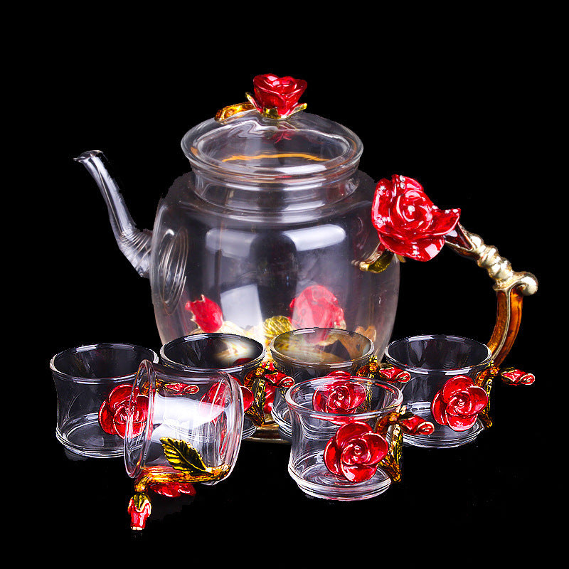 Crystal Glass Tea Set 1style