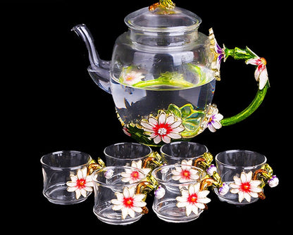 Crystal Glass Tea Set 3style