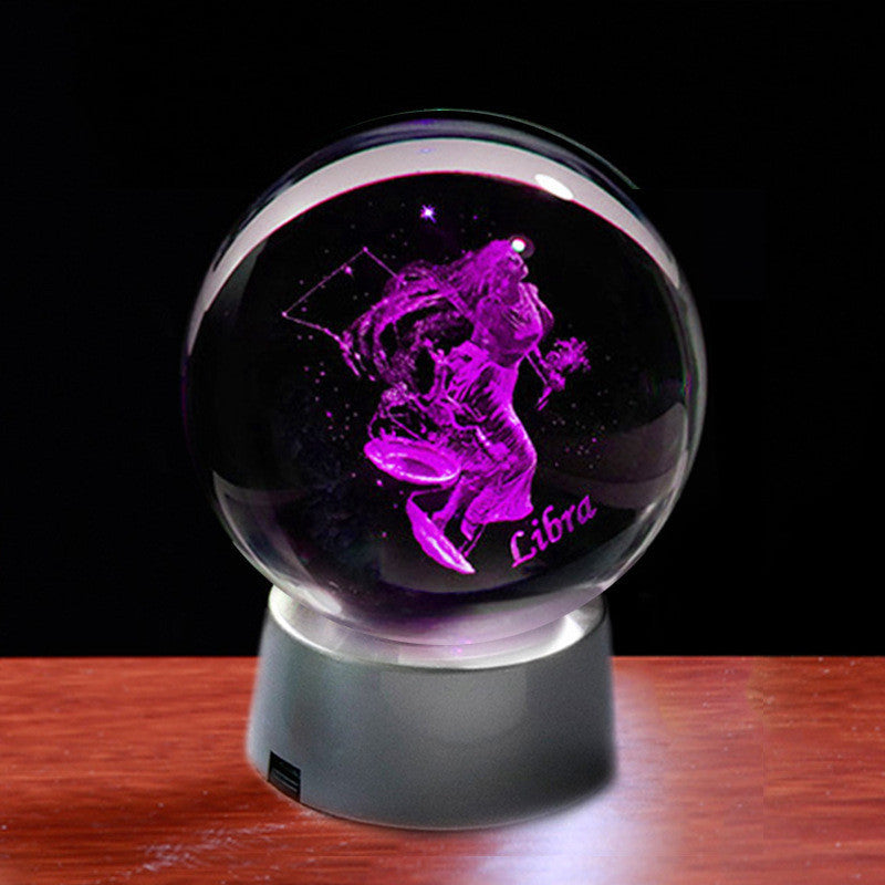 3D Constellation Crystal Sphere