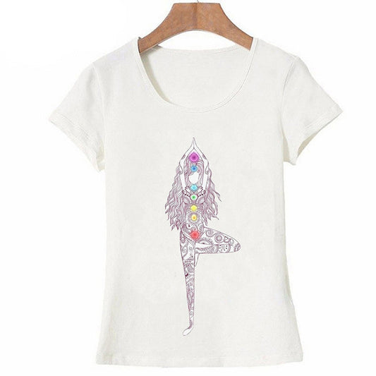 Casual Harajuku Buddha Mandala Lotus T-Shirt