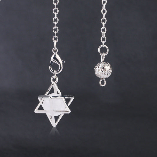 Merkaba Star Crystal Pendulum A