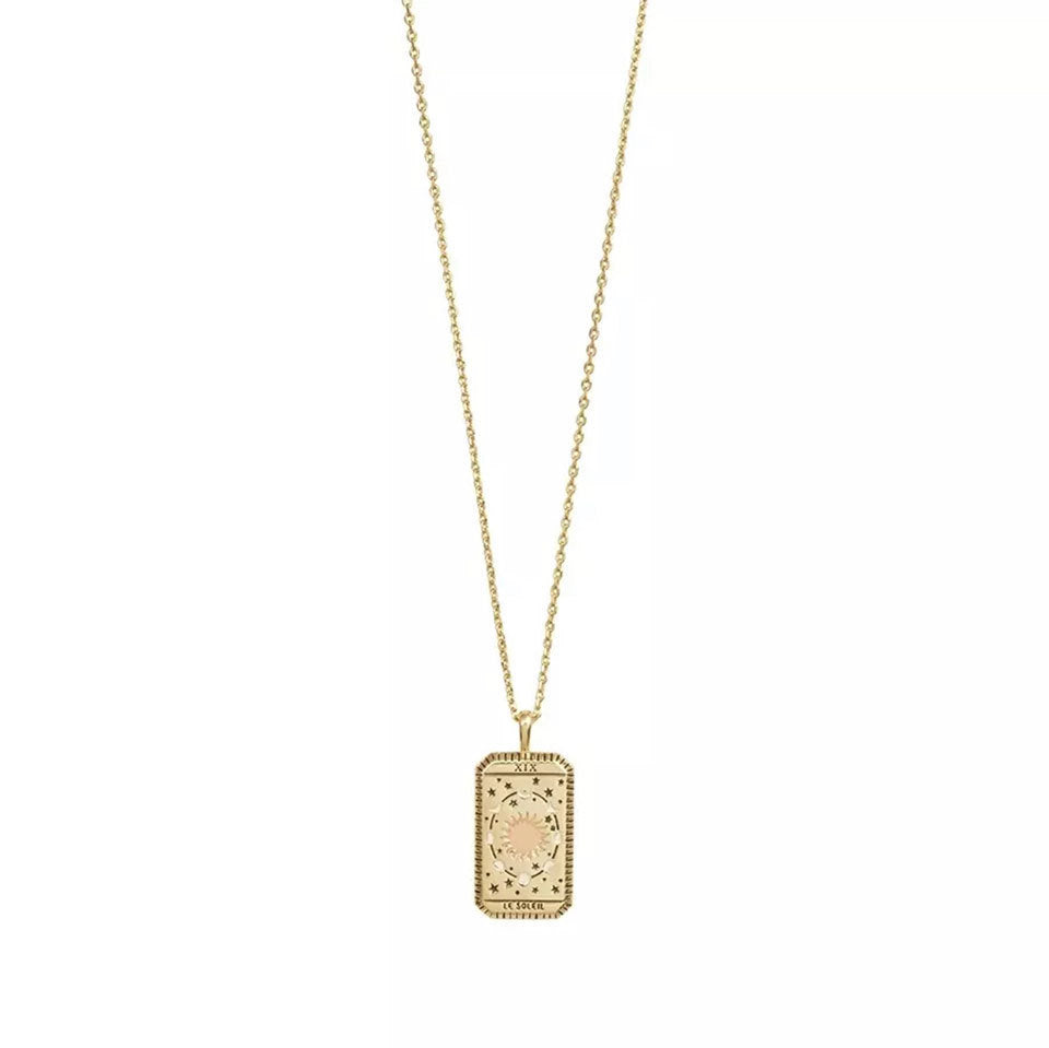 Tarot Power La Luna Gold Necklace C Golden