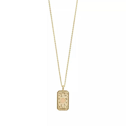 Tarot Power La Luna Gold Necklace C Golden