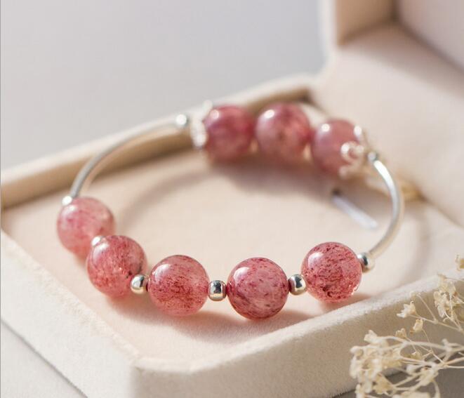 Sterling Silver Rose Quartz Bracelet