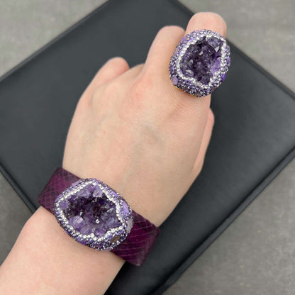 Natural Raw Gemstone Amethyst Jewellery