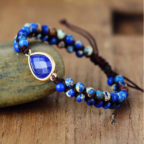 Friendship Lapis Lazuli Hand Woven Bracelet