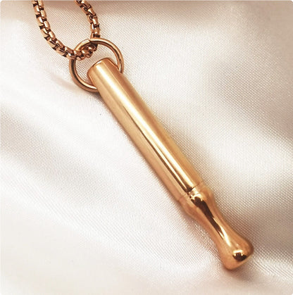 Breathing Necklace Meditation Tool Anxiety Rose Gold