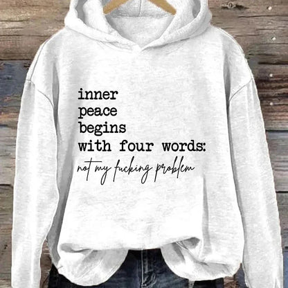 Inner Peace Begins With Four Words White