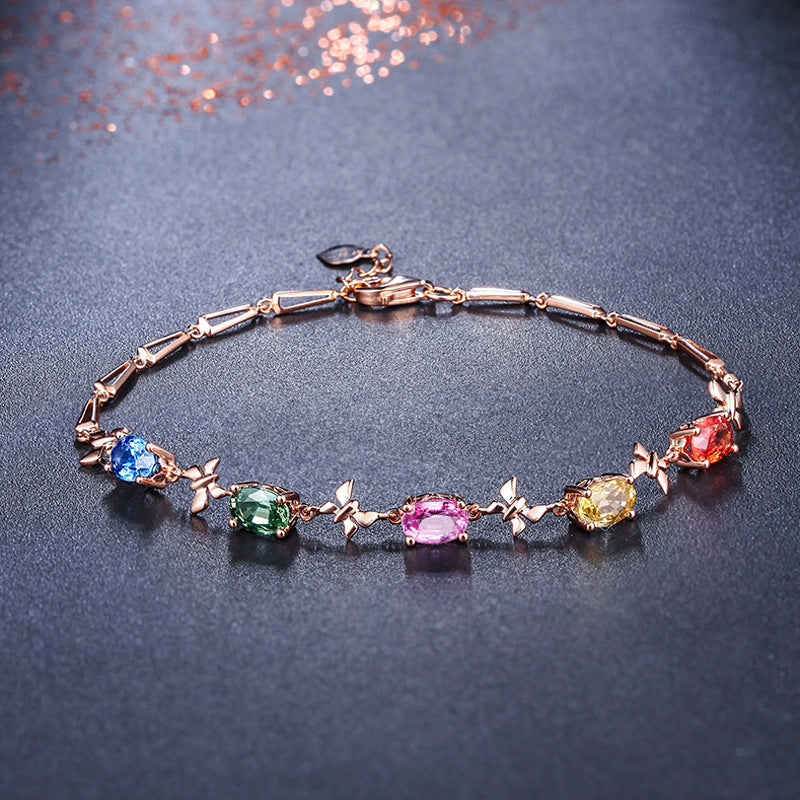 Multicolour Gemstone Bracelet Multicolor