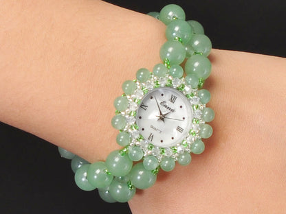 Amethyst Watch Bracelet Green