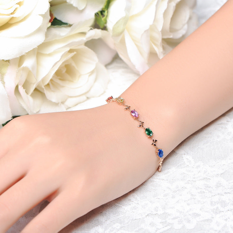 Multicolour Gemstone Bracelet