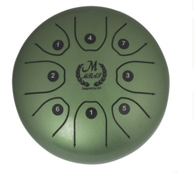 5.5" Steel Tongue Drum Green