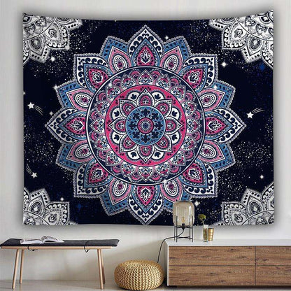 Blue Mandala Tapestry 230x180cm