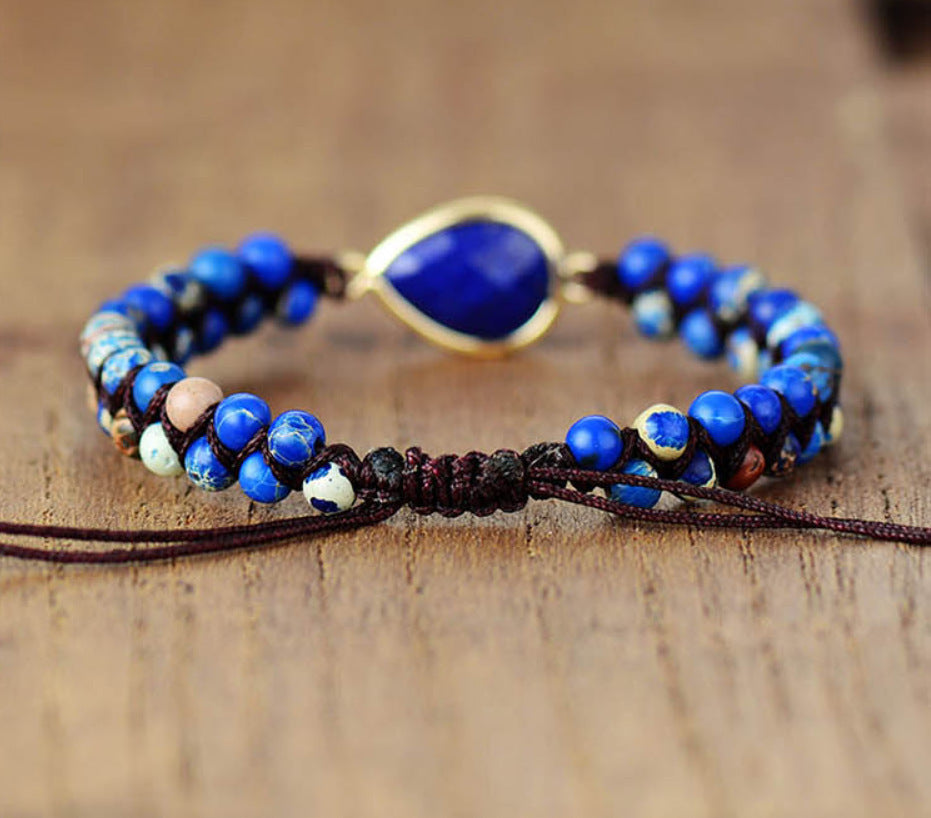 Friendship Lapis Lazuli Hand Woven Bracelet