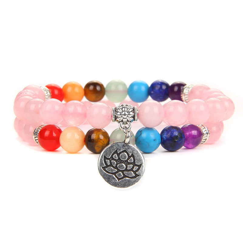 Seven Chakra Yoga Energy Bracelets L