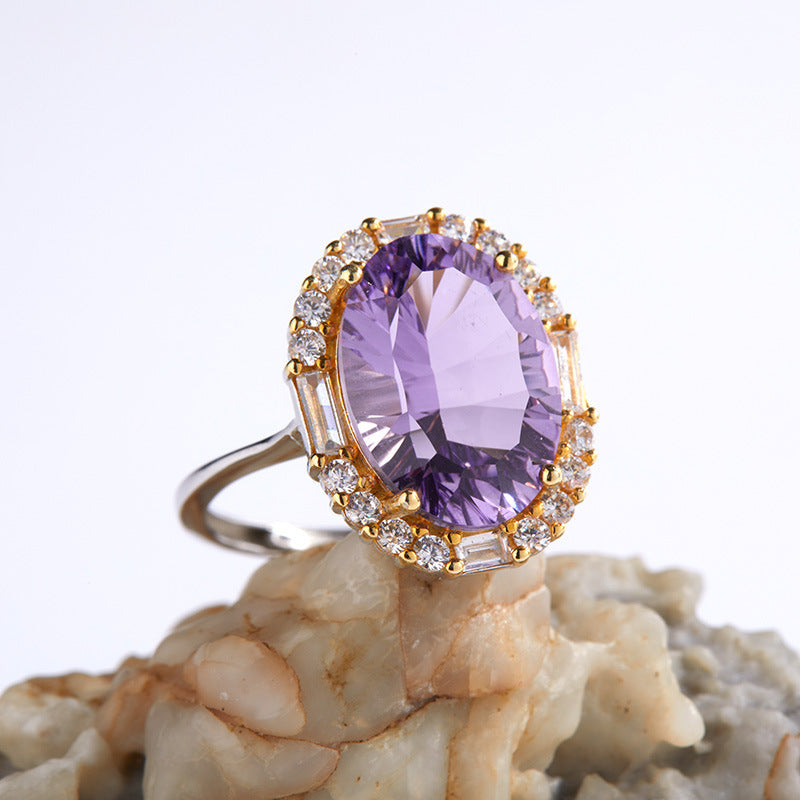 Natural Amethyst Ring