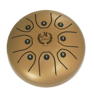 5.5" Steel Tongue Drum Gold