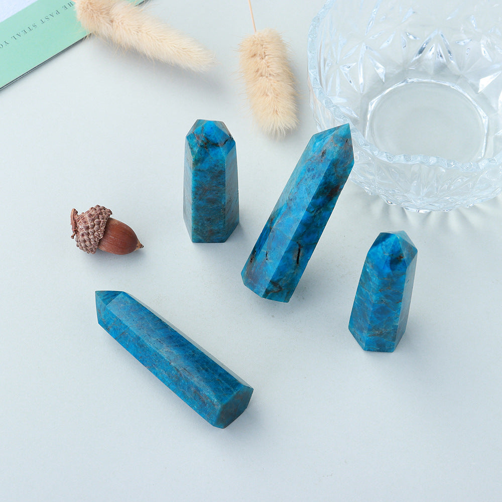 Blue Apatite Healing Tower Crystal