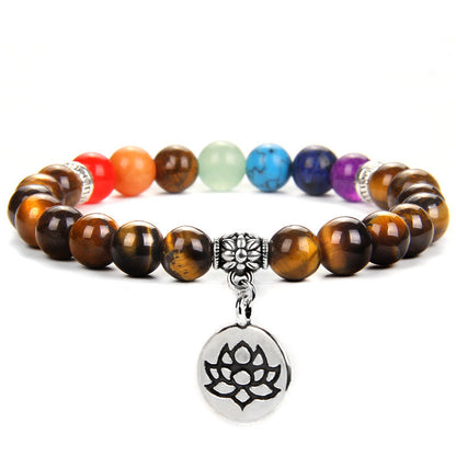 Seven Chakra Yoga Energy Bracelets A