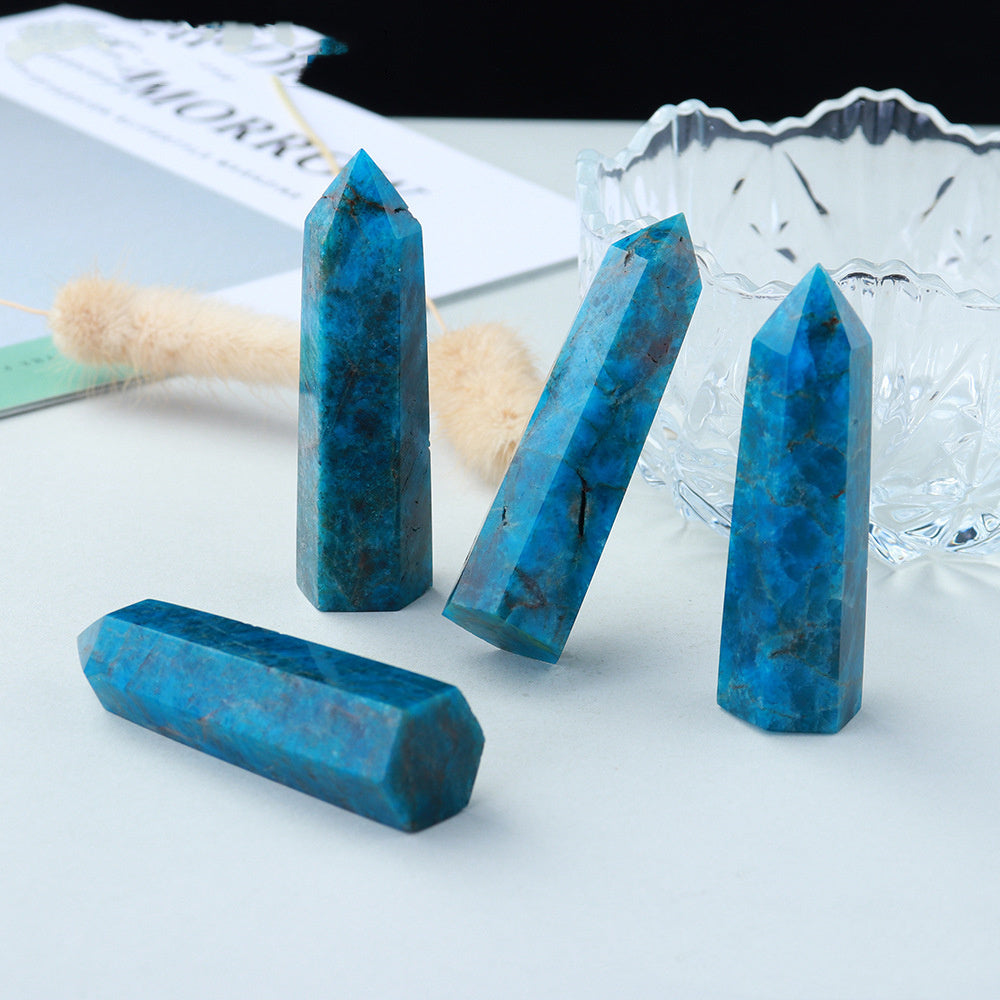 Blue Apatite Healing Tower Crystal