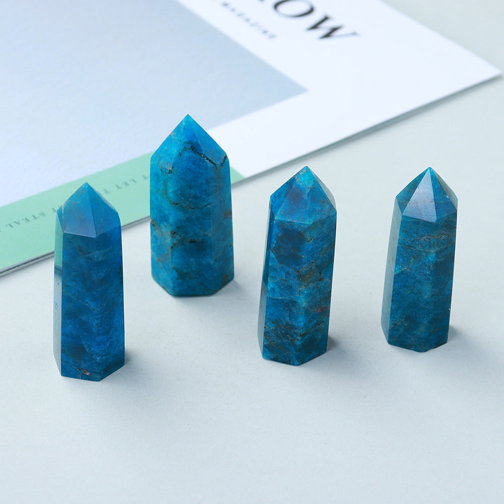 Blue Apatite Healing Tower Crystal