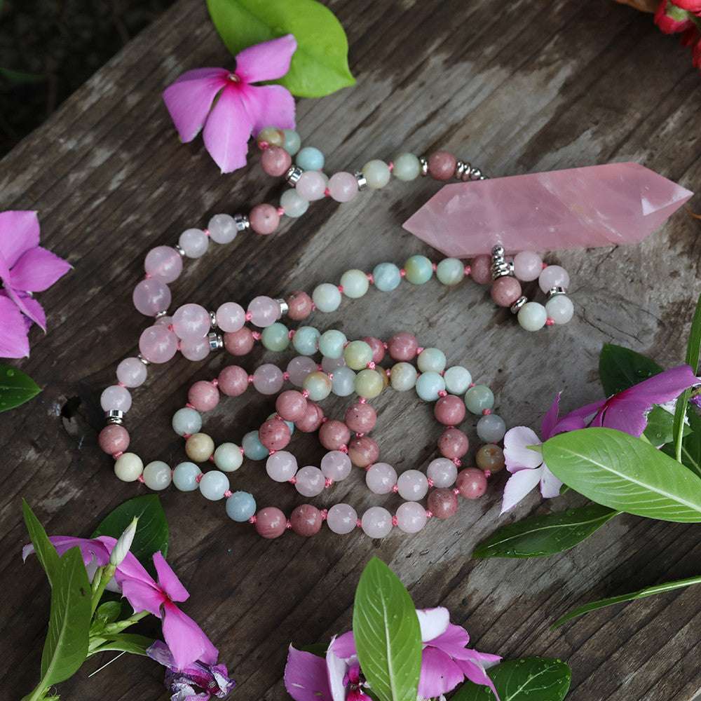 Natural Quartz Double Point Pendant Necklace