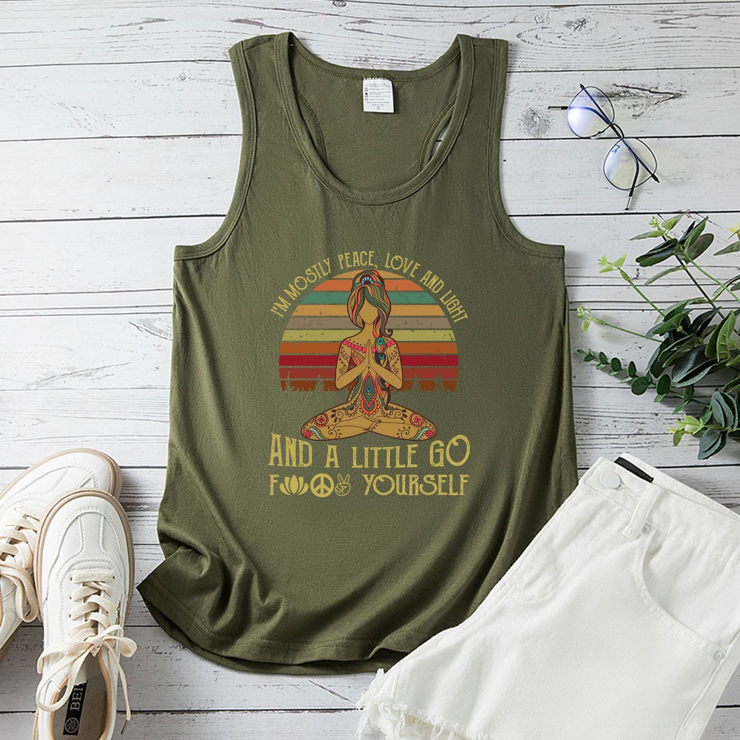 Yoga Vest Army Green